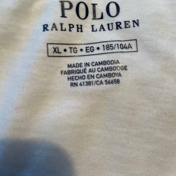 NWT Ralph Lauren — White T-shirt with Logo XL - Picture 6 of 6